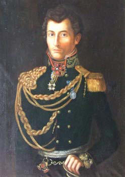 Yet another version of the c.1813 portrait in Russian uniform.