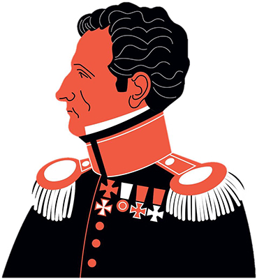 Danish portrait of Clausewitz