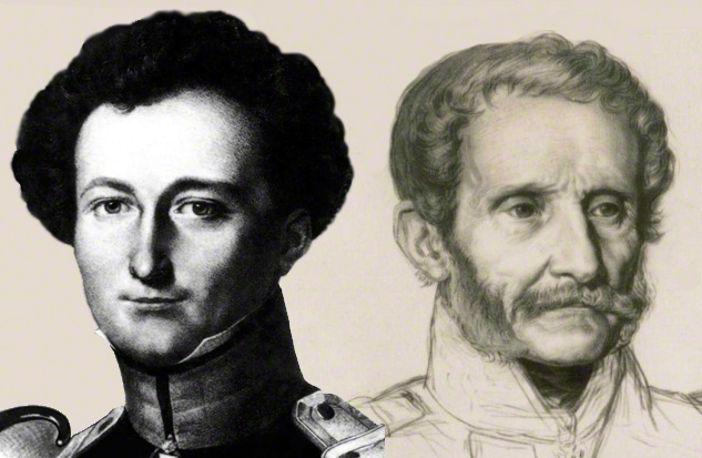 portraits of Jomini and Clausewitz