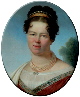 Color portrait of Marie in 1815
