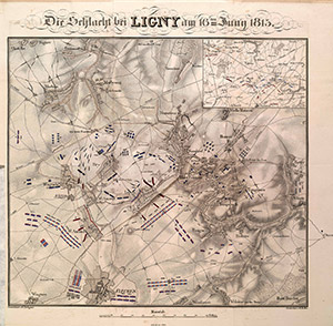 Thumbnail, Wagner's map of the Battle of Ligny
